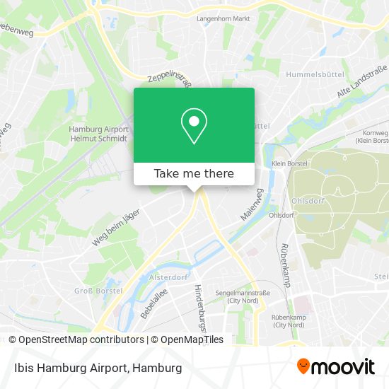 Ibis Hamburg Airport map