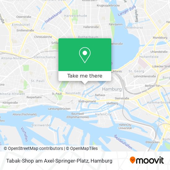 Карта Tabak-Shop am Axel-Springer-Platz