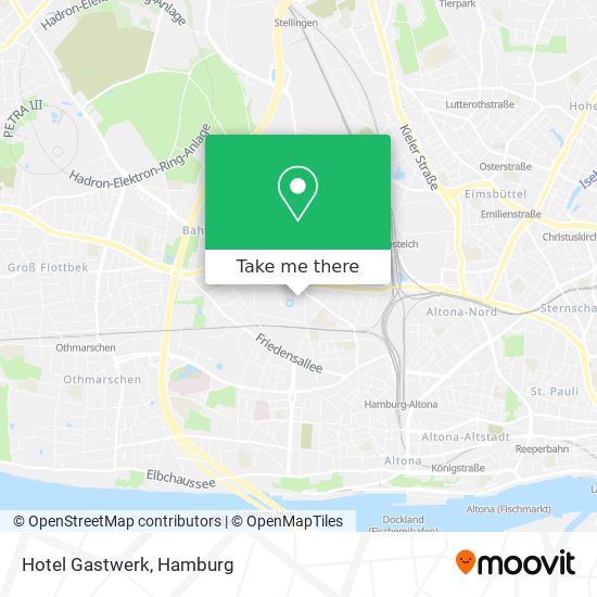 Hotel Gastwerk map