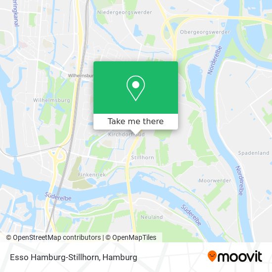 Esso Hamburg-Stillhorn map