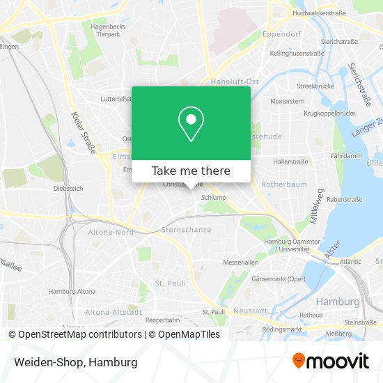 Weiden-Shop map