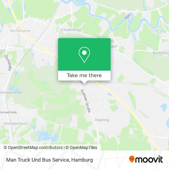 Man Truck Und Bus Service map