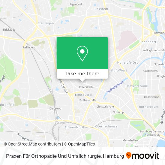 Praxen Für Orthopädie Und Unfallchirurgie map