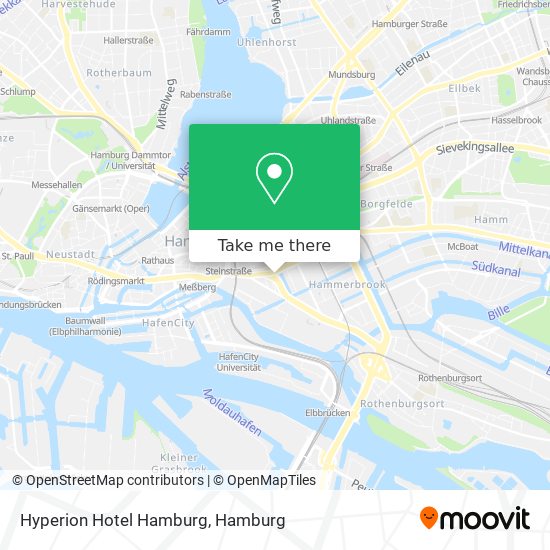 Карта Hyperion Hotel Hamburg