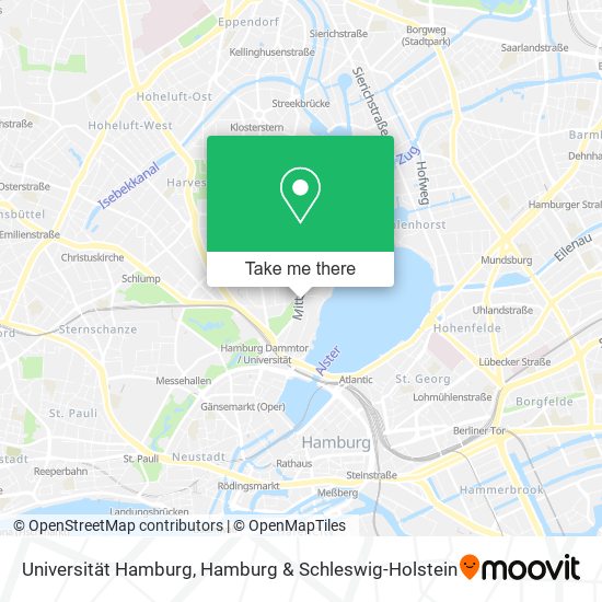 Universität Hamburg map