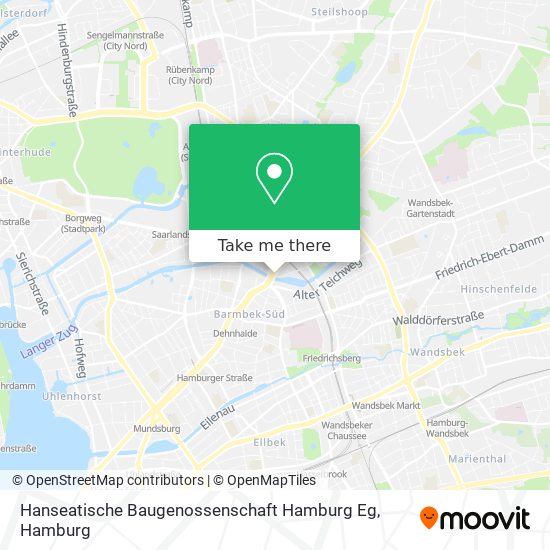 Карта Hanseatische Baugenossenschaft Hamburg Eg