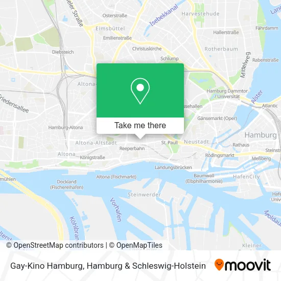 Карта Gay-Kino Hamburg