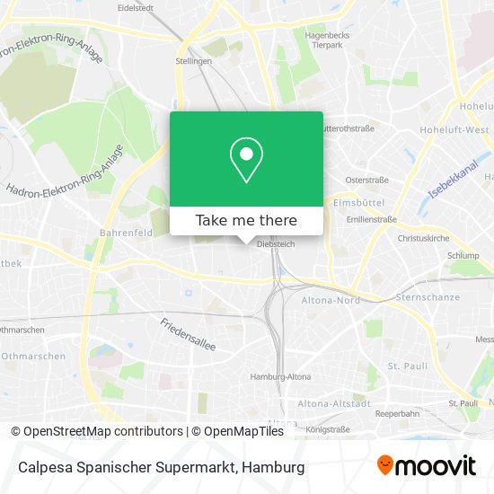 Calpesa Spanischer Supermarkt map