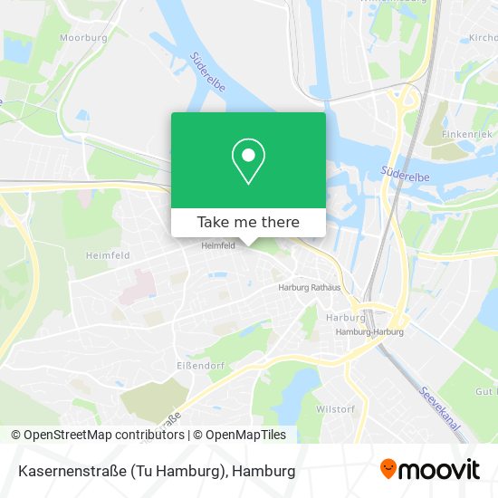 Карта Kasernenstraße (Tu Hamburg)