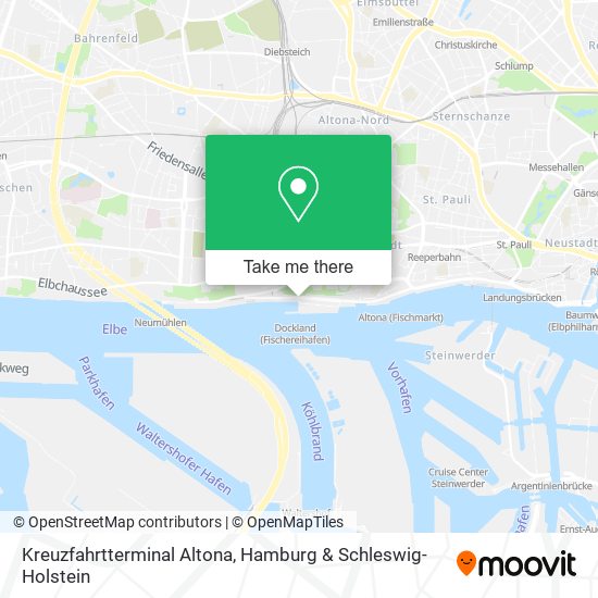 Kreuzfahrtterminal Altona map