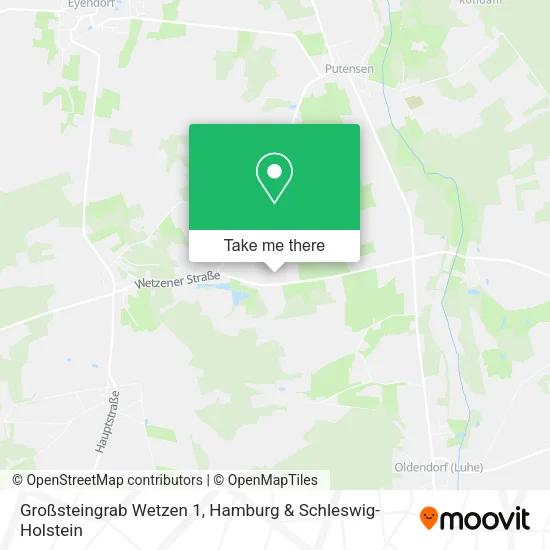 Карта Großsteingrab Wetzen 1