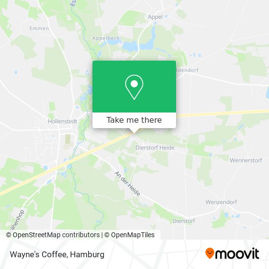 Wayne's Coffee map