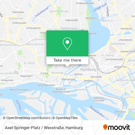 Карта Axel-Springer-Platz / Wexstraße