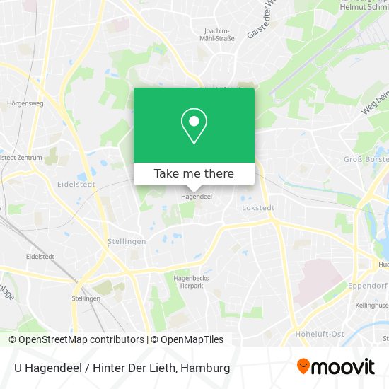 U Hagendeel / Hinter Der Lieth map