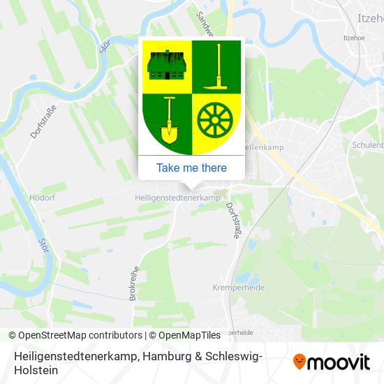 Heiligenstedtenerkamp map