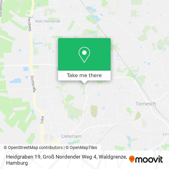 Heidgraben 19, Groß Nordender Weg 4, Waldgrenze map