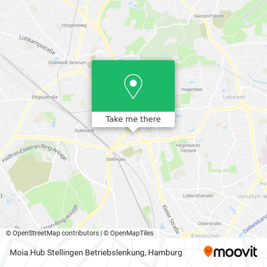 Карта Moia Hub Stellingen Betriebslenkung