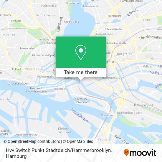 Hvv Switch Punkt Stadtdeich / Hammerbrooklyn map