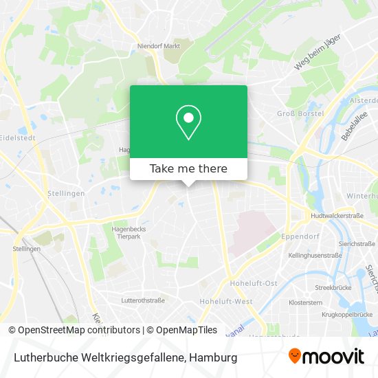 Карта Lutherbuche Weltkriegsgefallene
