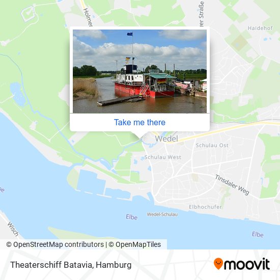 Theaterschiff Batavia map