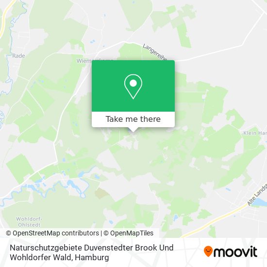 Naturschutzgebiete Duvenstedter Brook Und Wohldorfer Wald map