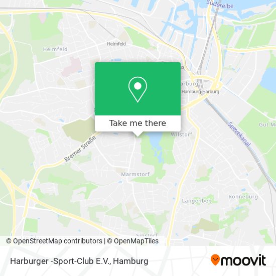 Harburger -Sport-Club E.V. map