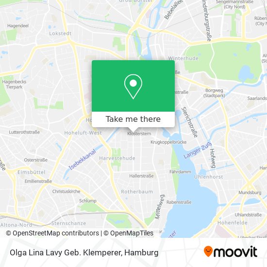 Карта Olga Lina Lavy Geb. Klemperer