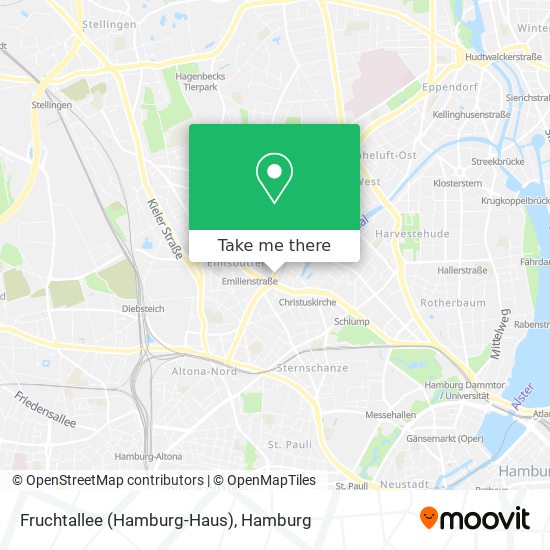 Карта Fruchtallee (Hamburg-Haus)