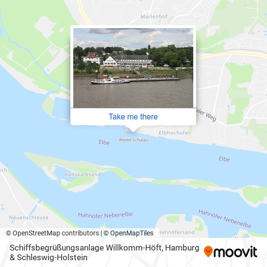 Карта Schiffsbegrüßungsanlage Willkomm-Höft