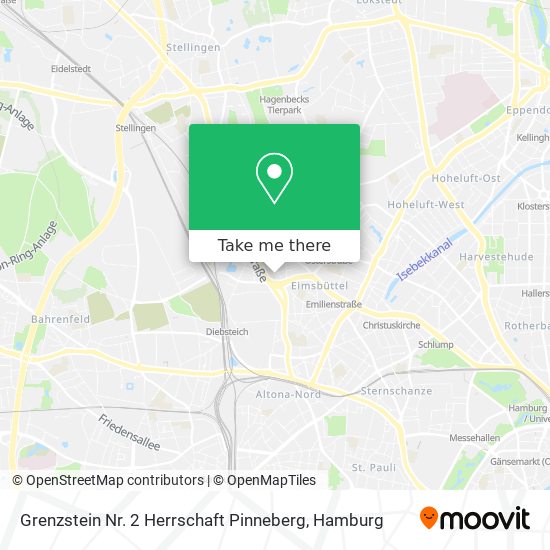 Grenzstein Nr. 2 Herrschaft Pinneberg map