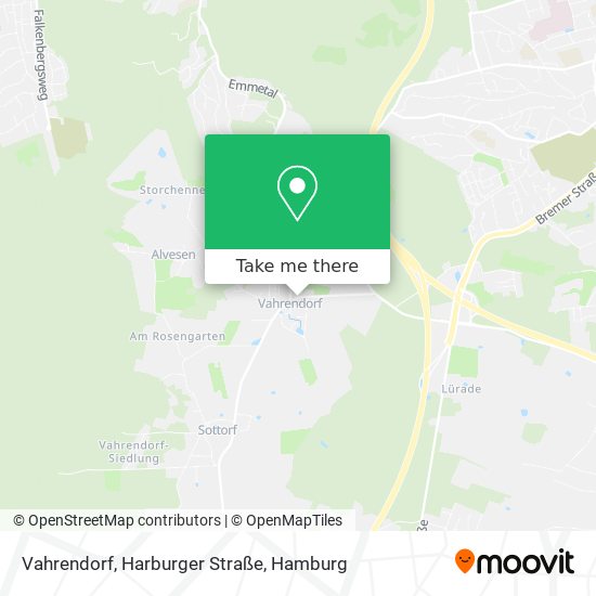 Vahrendorf, Harburger Straße map