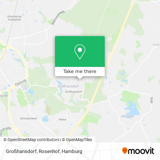 Großhansdorf, Rosenhof map