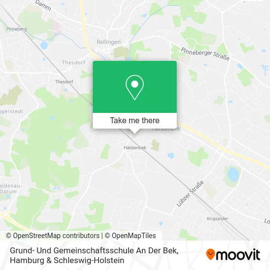 Карта Grund- Und Gemeinschaftsschule An Der Bek