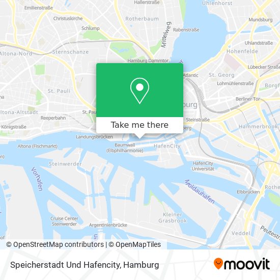 Speicherstadt Und Hafencity map