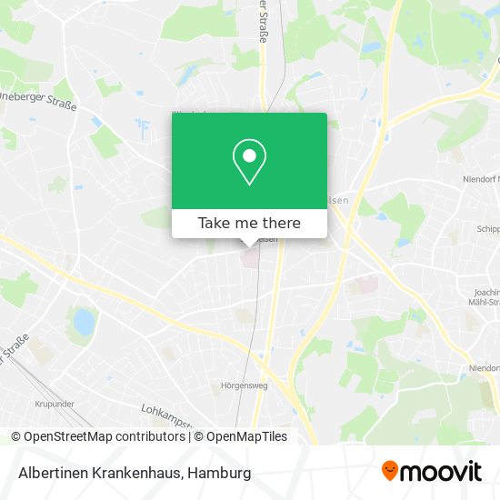 Albertinen Krankenhaus map