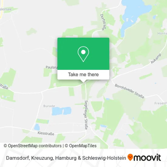 Карта Damsdorf, Kreuzung
