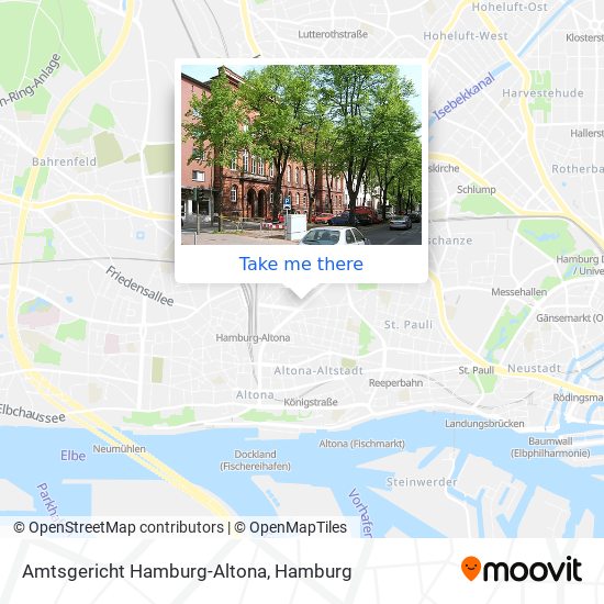 Amtsgericht Hamburg-Altona map