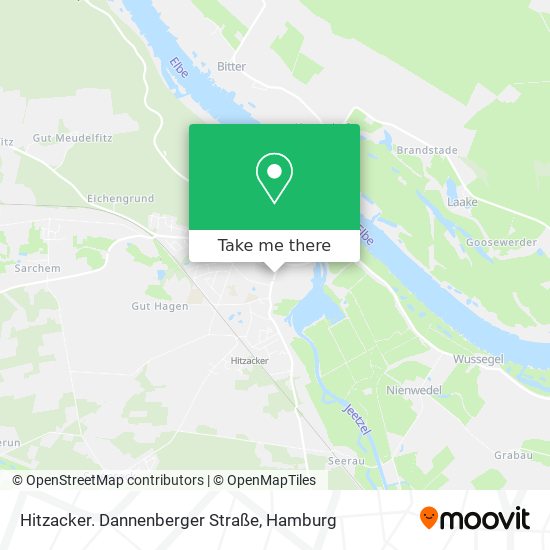 Hitzacker. Dannenberger Straße map