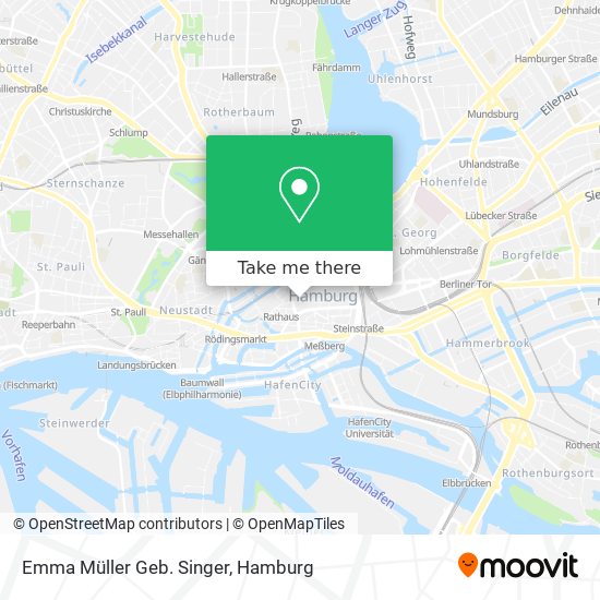 Emma Müller Geb. Singer map