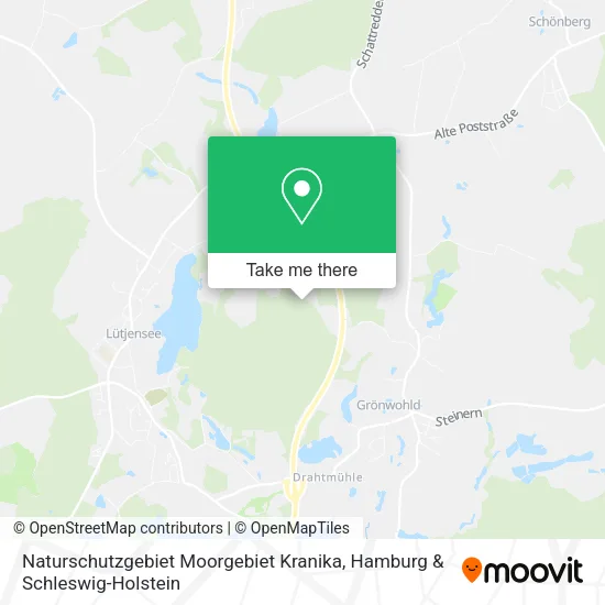 Карта Naturschutzgebiet Moorgebiet Kranika