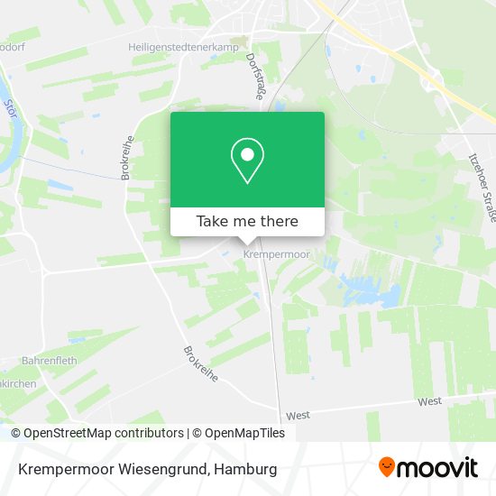 Krempermoor Wiesengrund map