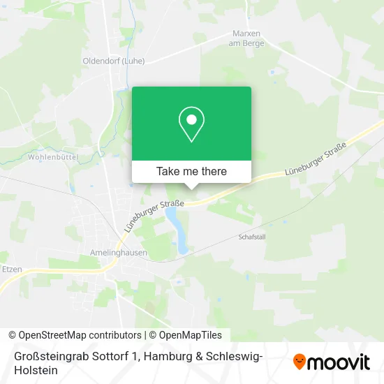 Карта Großsteingrab Sottorf 1