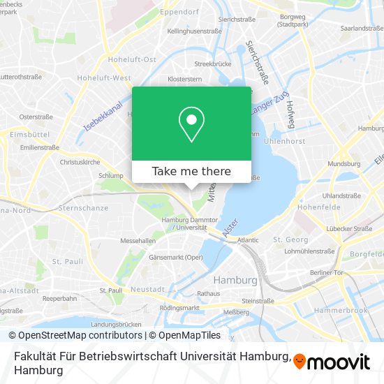 Карта Fakultät Für Betriebswirtschaft Universität Hamburg