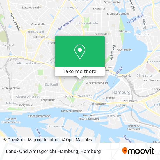 Карта Land- Und Amtsgericht Hamburg