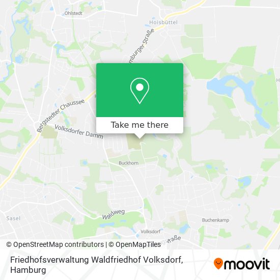 Friedhofsverwaltung Waldfriedhof Volksdorf map