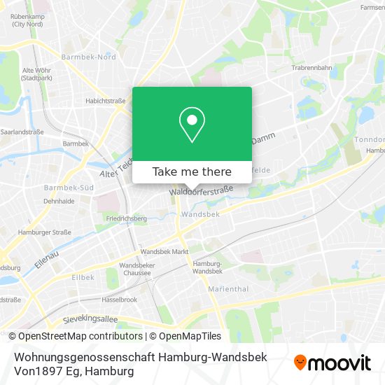 Карта Wohnungsgenossenschaft Hamburg-Wandsbek Von1897 Eg