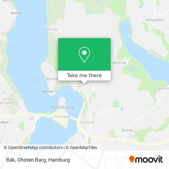 Bäk, Ohsten Barg map