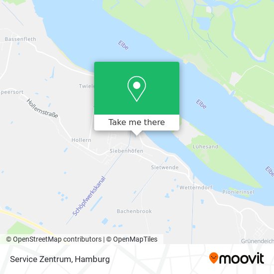 Service Zentrum map