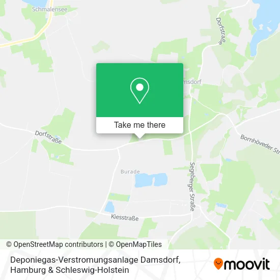 Карта Deponiegas-Verstromungsanlage Damsdorf