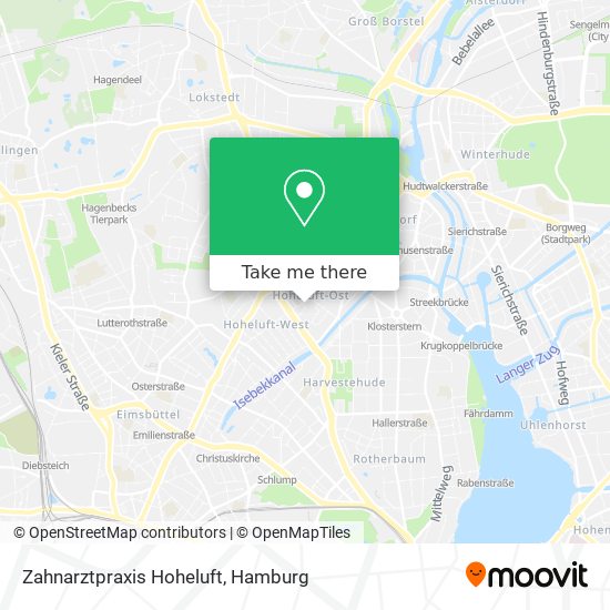 Карта Zahnarztpraxis Hoheluft